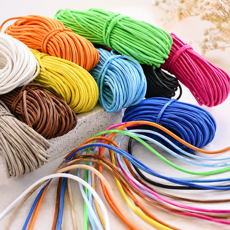 

20/40Meters 3mm Colorful Elastic Cord for Outdoor Backpack Fastener Drawstring Sports Gear Camping Repair Rope Material Roll Set