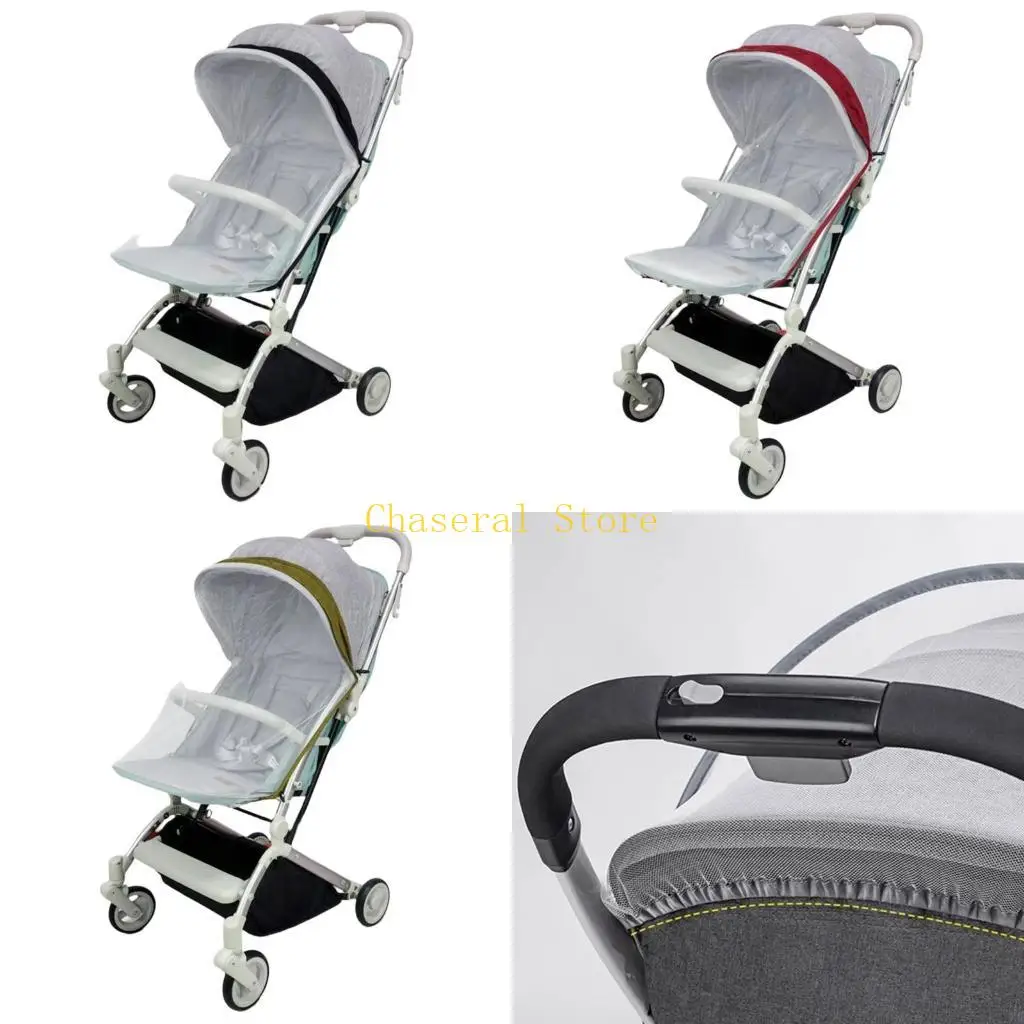 E7CE Strollers Insect Net for Baby Carriers Pushchair Pram Canopy Insect Net Cover