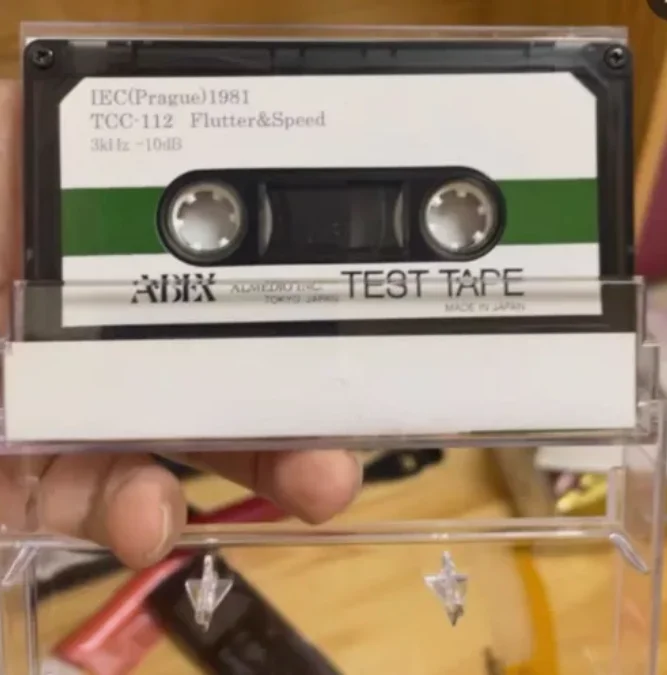 

1PC Test Tape Flutter & Speed 3KHZ - 10DB TCC-112