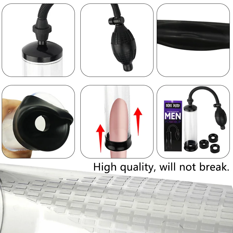 Scale Measure Penis Vacuum Pump Penis Increase Vergroting Male Enhancement Cock Strengthen Pomp Penis Trainer Sex Toys for Man