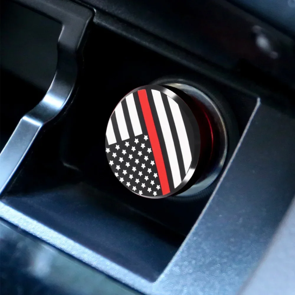 

Car Cigarette Lighter Button Cover National Flag Pattern Logo Decoration Car Cigarette Lighter Plug Accessories 12V Universal
