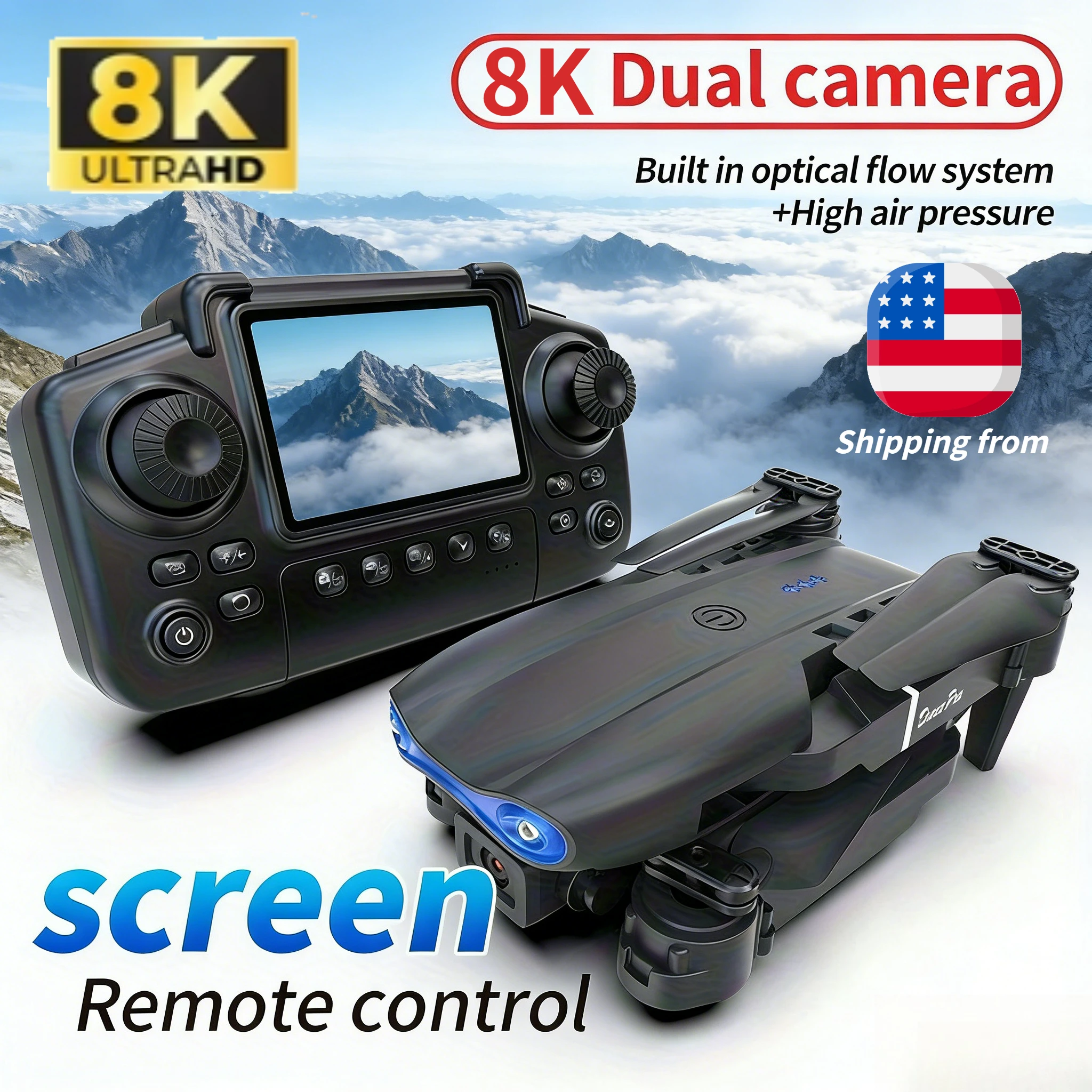 

Полет с камерой: дрон E99 Pro 8K HD для фотосъемки, квадрокоптер с простым дистанционным управлением и функцией удержания высоты, идеальный для воздушных приключений