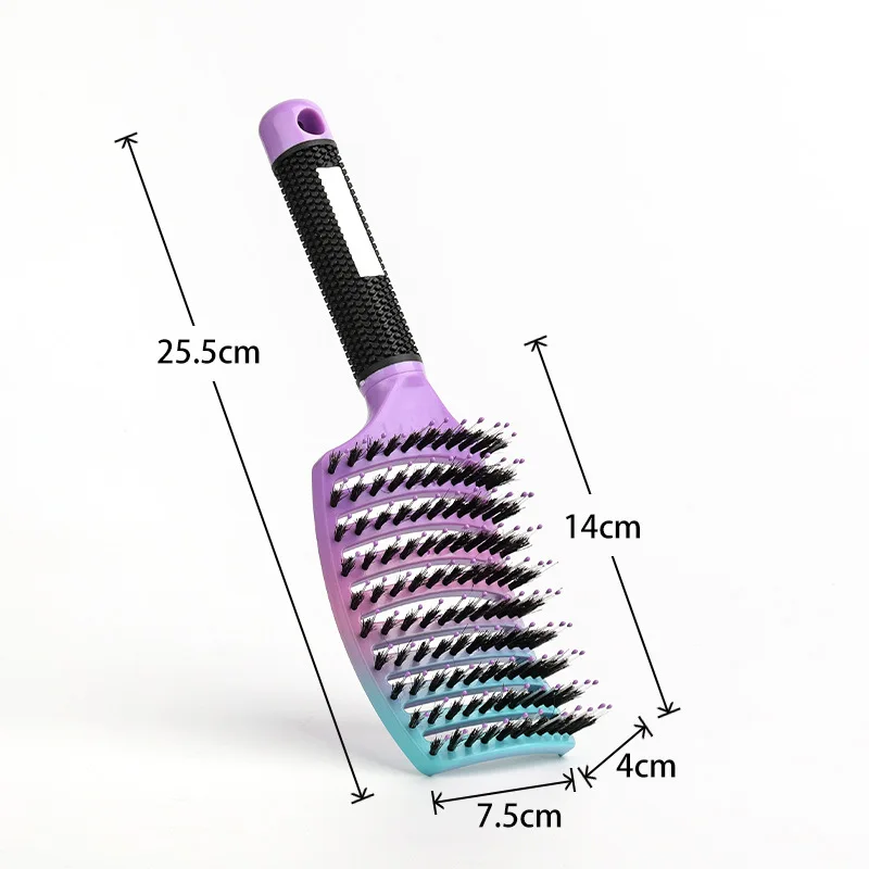 1pcs Magic Hairdressing Brush Scalp Massage Comb Women Nylon Bristle Professional Wet Curly Hair Brush Barber Hair Styling Tools