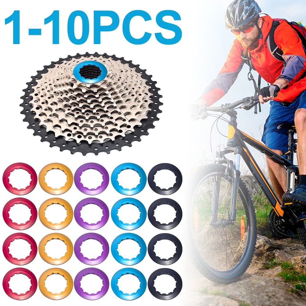 1-10Pcs Bicycle Cassette Lockring Aluminum Alloy 11T Cassette Lock Ring For Shimano / Sram 11T Mountain Road Bike Cycling Parts