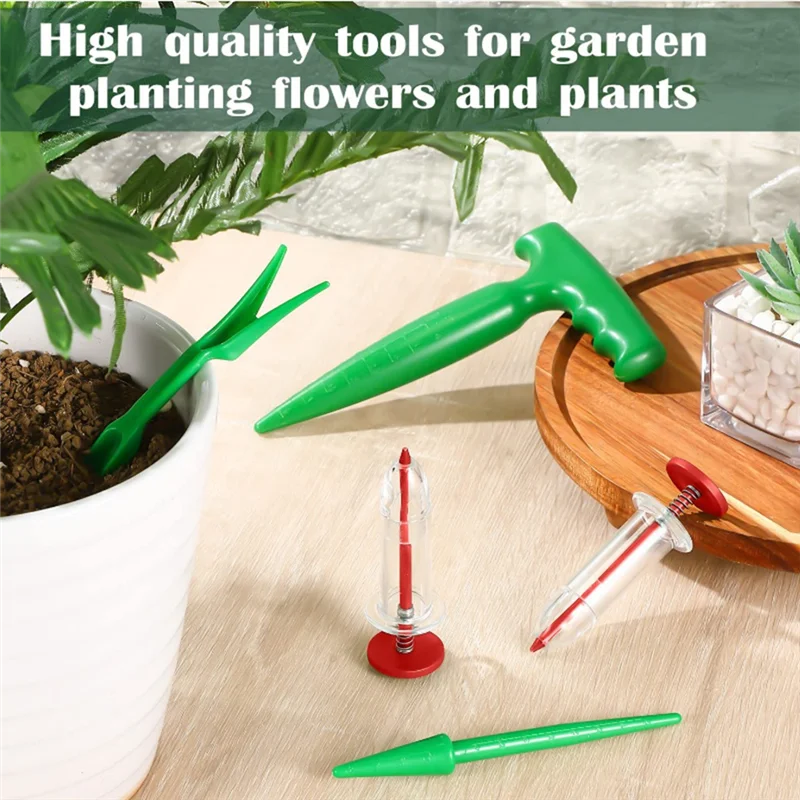 AF90-Mini Seeder Seed Seeder Tools, Hand Seedling Spreader And Broom Set, Small Spreader Handheld Seeder