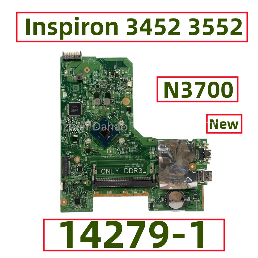 CN-0JX7F0 0JX7F0 0JX7F0 For Dell Inspiron 3452 3552 Laptop Motherboard 14279-1 With Inter N3700 CPU DDR3L Fully Tested