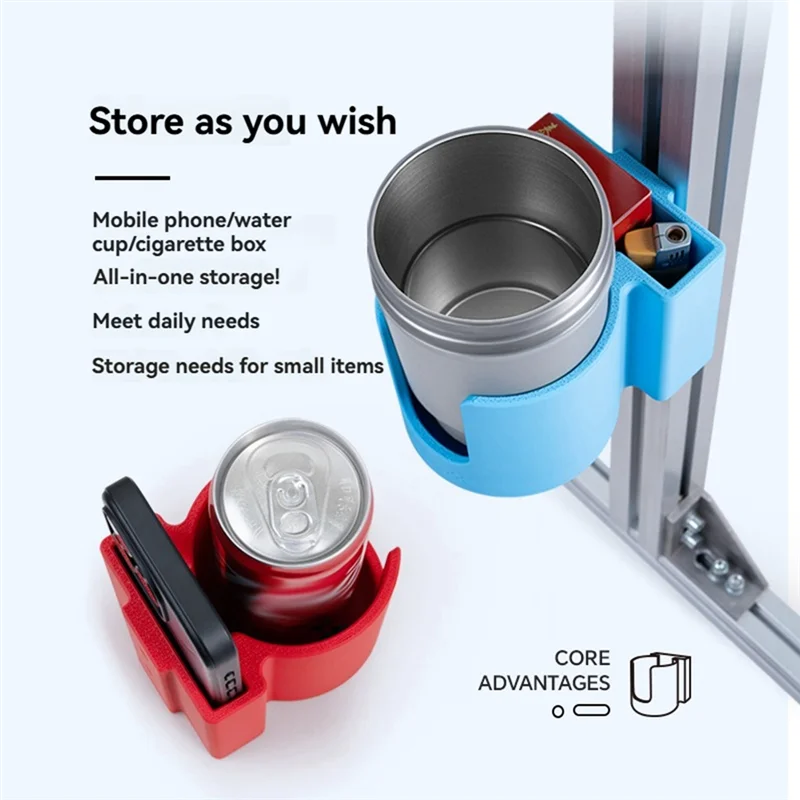 Стабильная производительность-многофункциональный кронштейн для чашки воды PLA, совместимый с имитацией гоночного полета, алюминиевый профиль