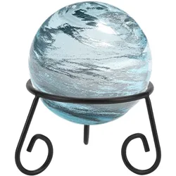 1pc Crystal Ball Display Stand Black Iron Ball Stand Gazing Globe Stand Desktop Sphere Display Stand for Collections Figurines