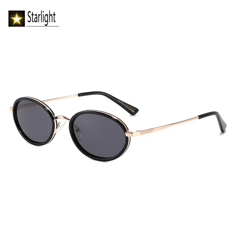 

Легкие модные овальные солнцезащитные очки 2026 года с маленькой оправой для женщин, поляризационные, классические, простые, сексуальные, UV400, 139 мм