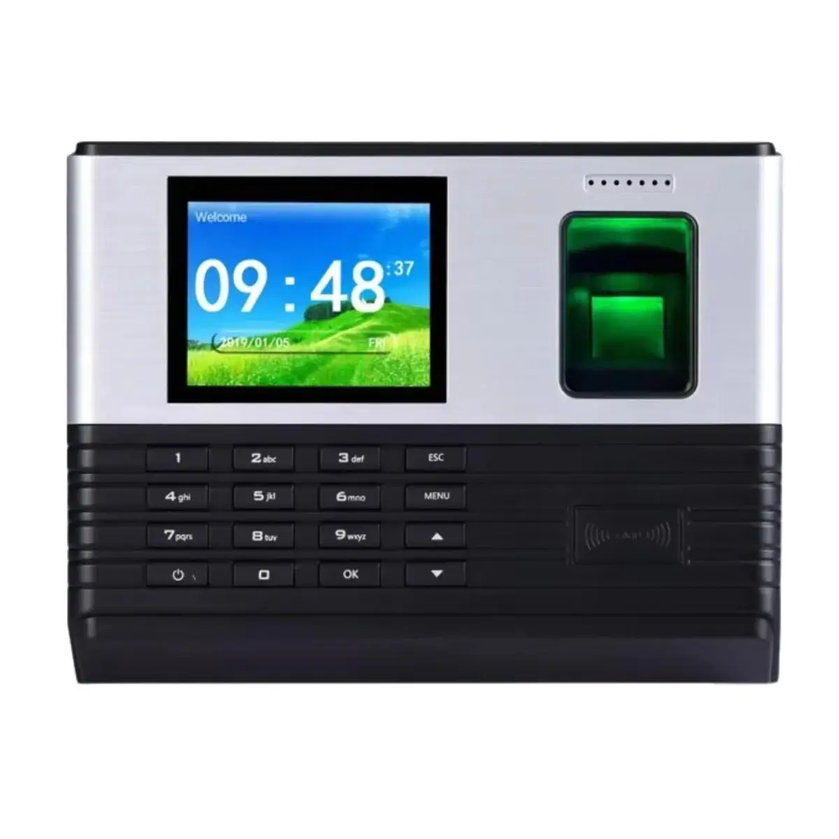 

Realand A-L355 Fingerprint Time Attendance Device 2.8-inch TFT Screen USB TCP/IP Card Backup Battery