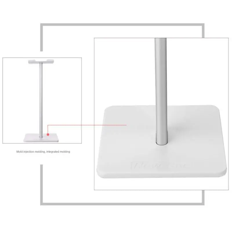 ABS Solid Base Headphone Stand For Headset Stands Supporting Bar Flexible Headrest Accessories For Headphones Bracket