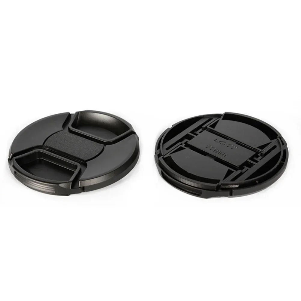 Wordless Camera Lens Cap Holder 49 52 55 58 62 67 72 77 82mm Lens Cover Dustproof Waterproof Camera Lens Protective Accessories