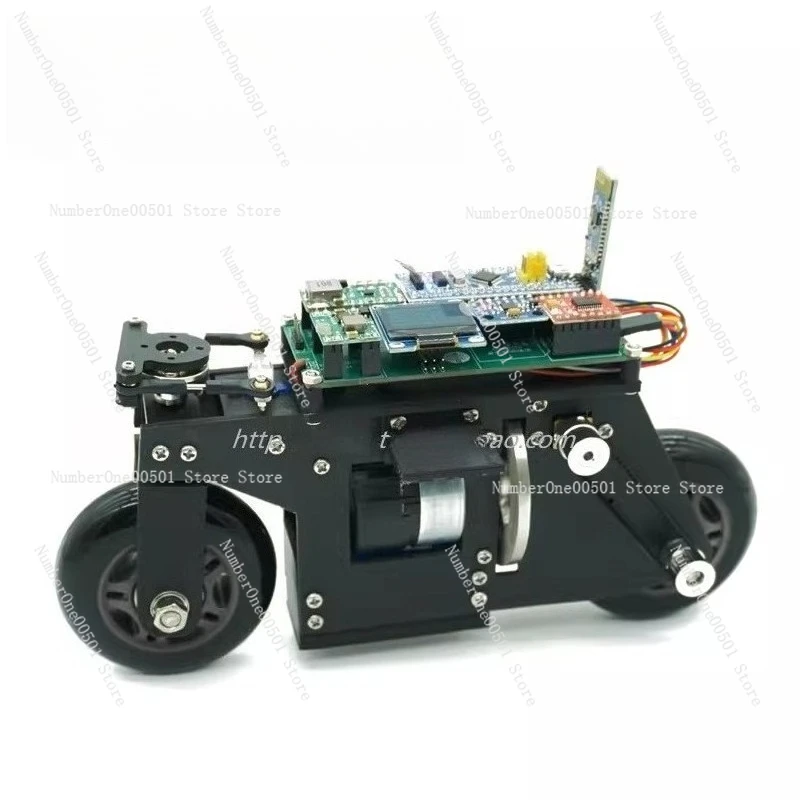High Config Version Source STM32 Balancing Bike Cubli Inertial Momentum Wheel PID Bluetooth Remote DIY Bicycle Stable Easy Use
