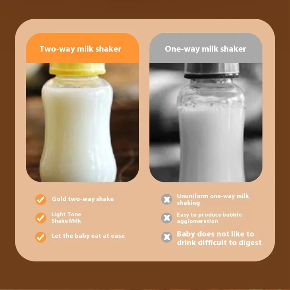 Electric Milk Bottle Shaker, USB Smart Intelligent Milk Powder Mixer