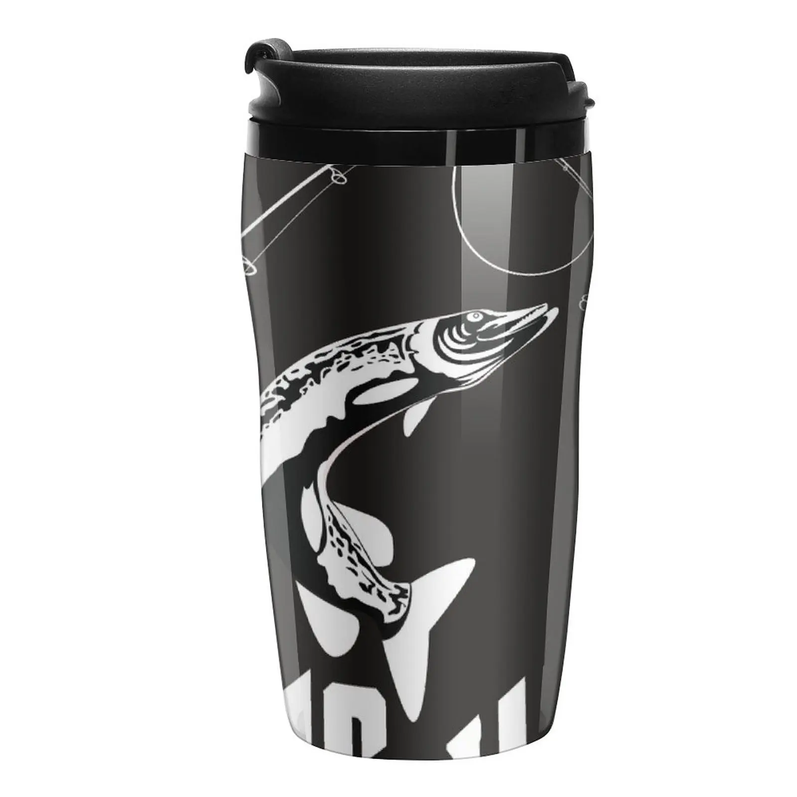 New The Rodfather Fishing T Shirt Travel Coffee Mug Thermos Cup Coffee Accessory Cups Coffee