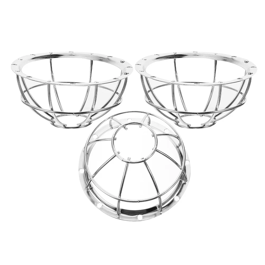 3Pcs Smoke Covers Adjustable Base Iron Wire Mesh Guard Reliable Protective Cover for Smoke Alarms Guard