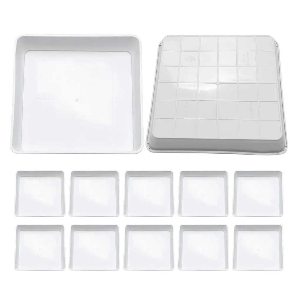 

Набор из 15 пластиковых поддонов для цветочных горшков: подставки для сбора капель, дренажные поддоны, защита пола для домашнего сада, поддоны для легкой уборки