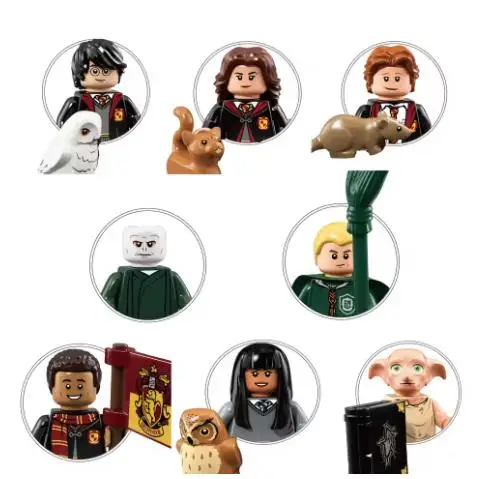 2026 Magic Movie Mini Doll Action Figures Head Bricks Toy for Children Kid Gift Boy Model Magic Animal Owl PG901-PG1322