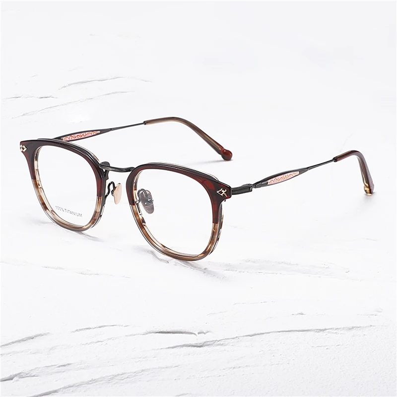 

Optical Eyeglasses Unisex Retro Designer Fashion M3113 Sheet Glasses Square Full Frame Style Anti-Blue Light Lens Plate With Box