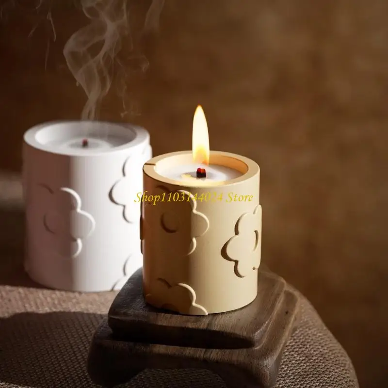 n5keキャンドルホルダーは、家の装飾を作るのに最適なシリコンのテクスチャーを型に型