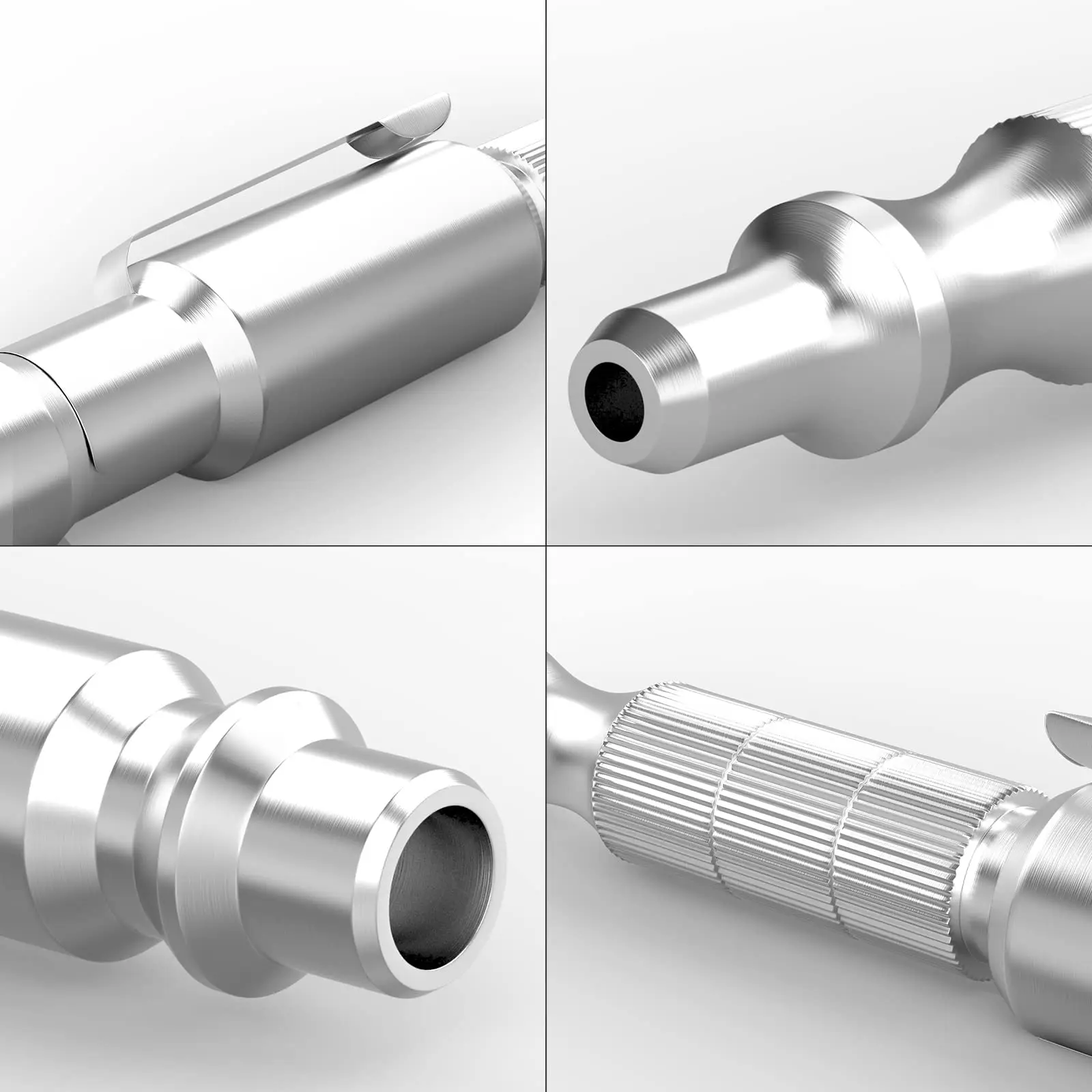 Ajustável de bolso Air Blow Gun, 1/4 "I e M Tipo Plug, perfeito para limpeza, secagem, manutenção de pó, 4.27", 1Pc ou 2Pcs