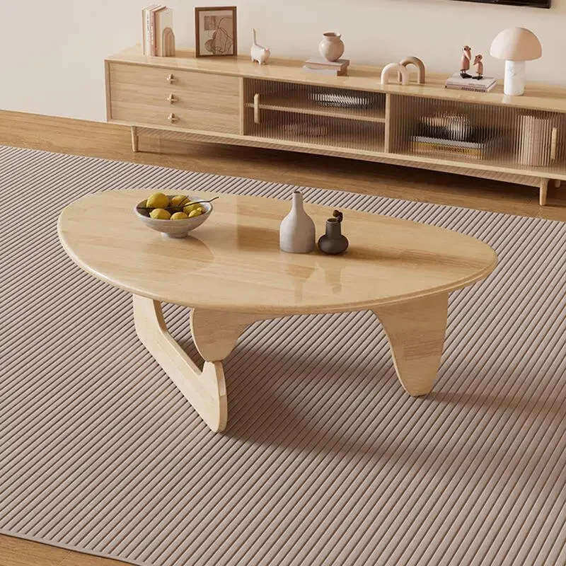 

Special-shaped coffee table, living room solid wood coffee table, living room household small apartment tatami low tea table