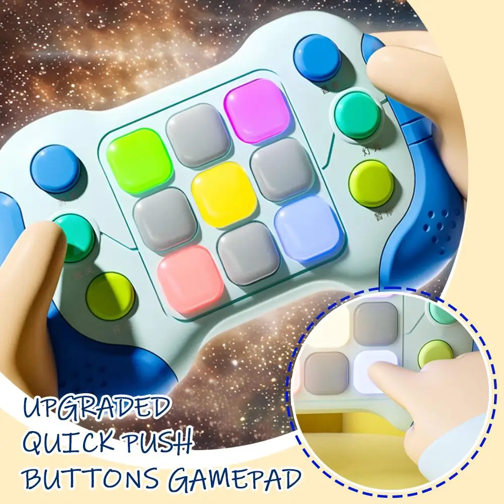 Press Push Game Fidget Toys Flashing Game Machine Decompress Electronic Toy For Child Puzzle Gaming Game C5o2