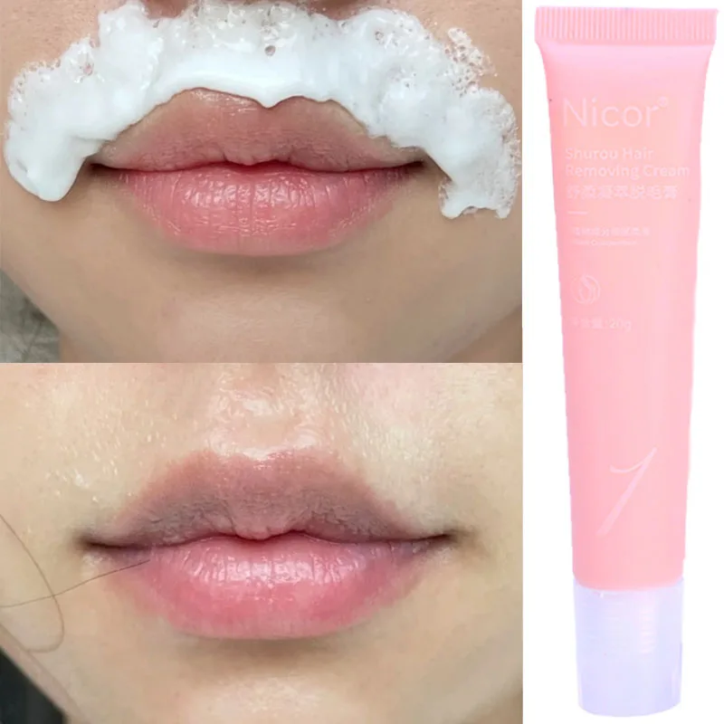 Painless Lips Hair Remover Cream Ladies Epilator Underarm Lip Body Hair Growth Inhibitor Repair Women Depilation Skin Care Set