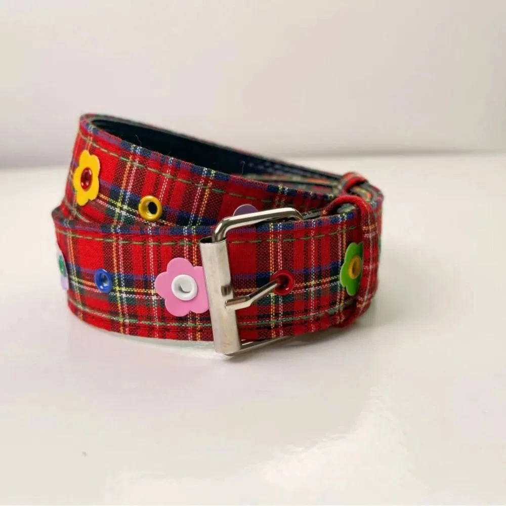 

Casual Adjustable Retro Y2k Belt Harajuku Korean Style Jeans Waistband Flower Cloth Trouser Decoration Clothing Accessories