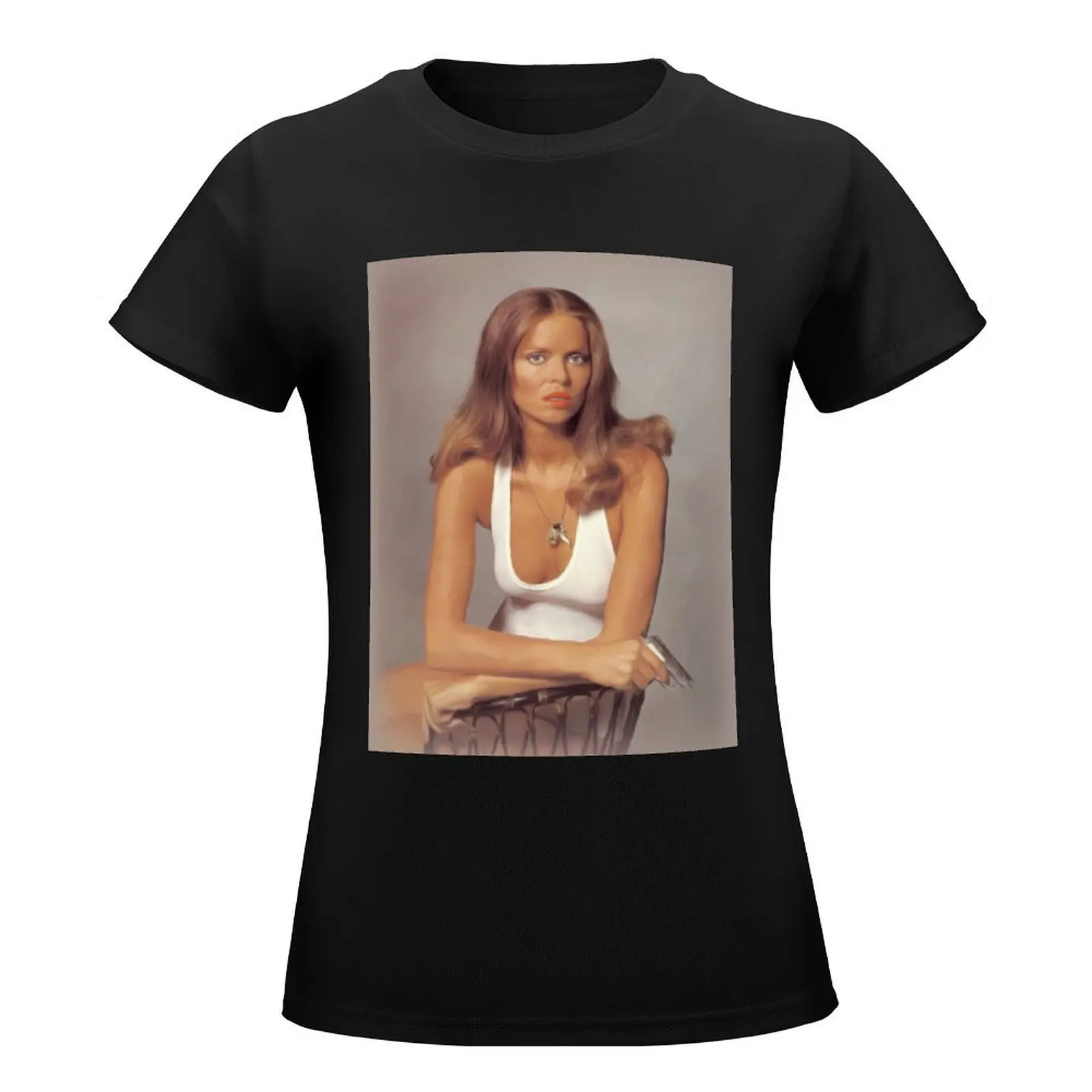 Barbara Bach, Movie Star T-Shirt summer top lady clothes t-shirts for Women pack