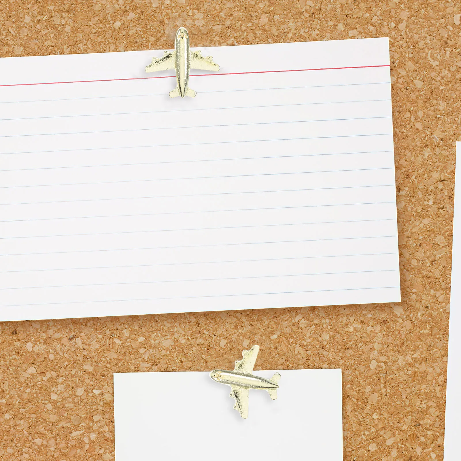 

12Pcs Airplane Push Pins Gold Metal 3D Creative Thumbtacks for Cork Board Photo Wall Map Pins Decorative Travel Office School