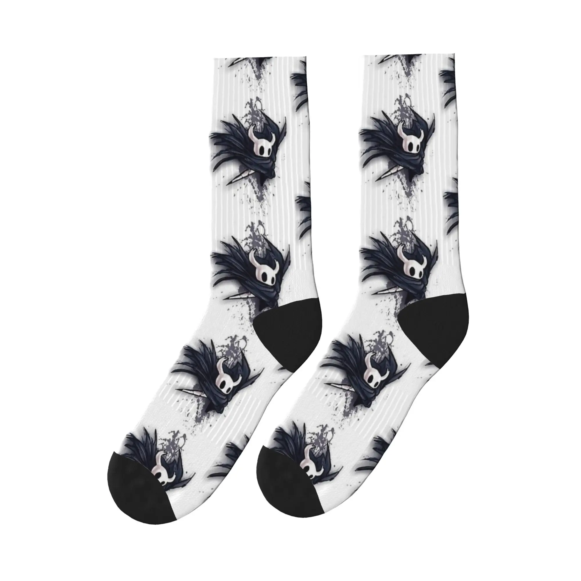 Graphic Hollow Knight Socks  Non Skid Stockings Women Men High Quality Running Socks Autumn Funny Graphic Socks