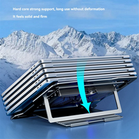 L67A Pro D20 Notebook Cooling Pad Aluminum Alloy Semiconductor Refrigeration Multi-Angle Adjustable Laptop/Tablet Cooler Stand
