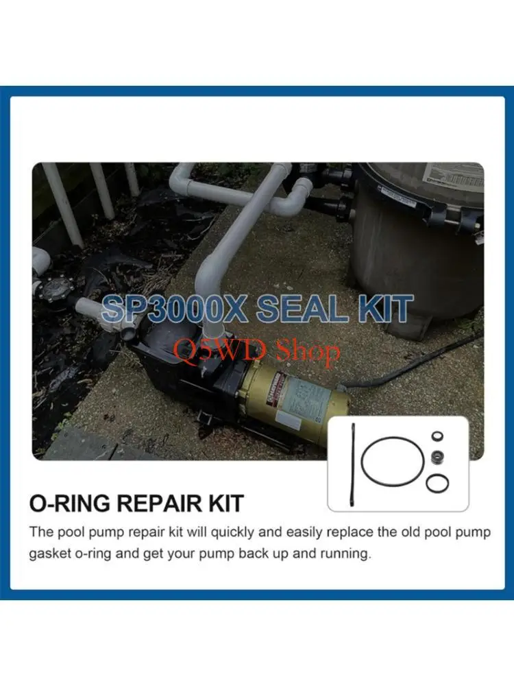 

Q5WD Ремкомплект уплотнения насоса для бассейна SPX1600Z2 Уплотнение в сборе Детали инструментов для бассейна Навесное для