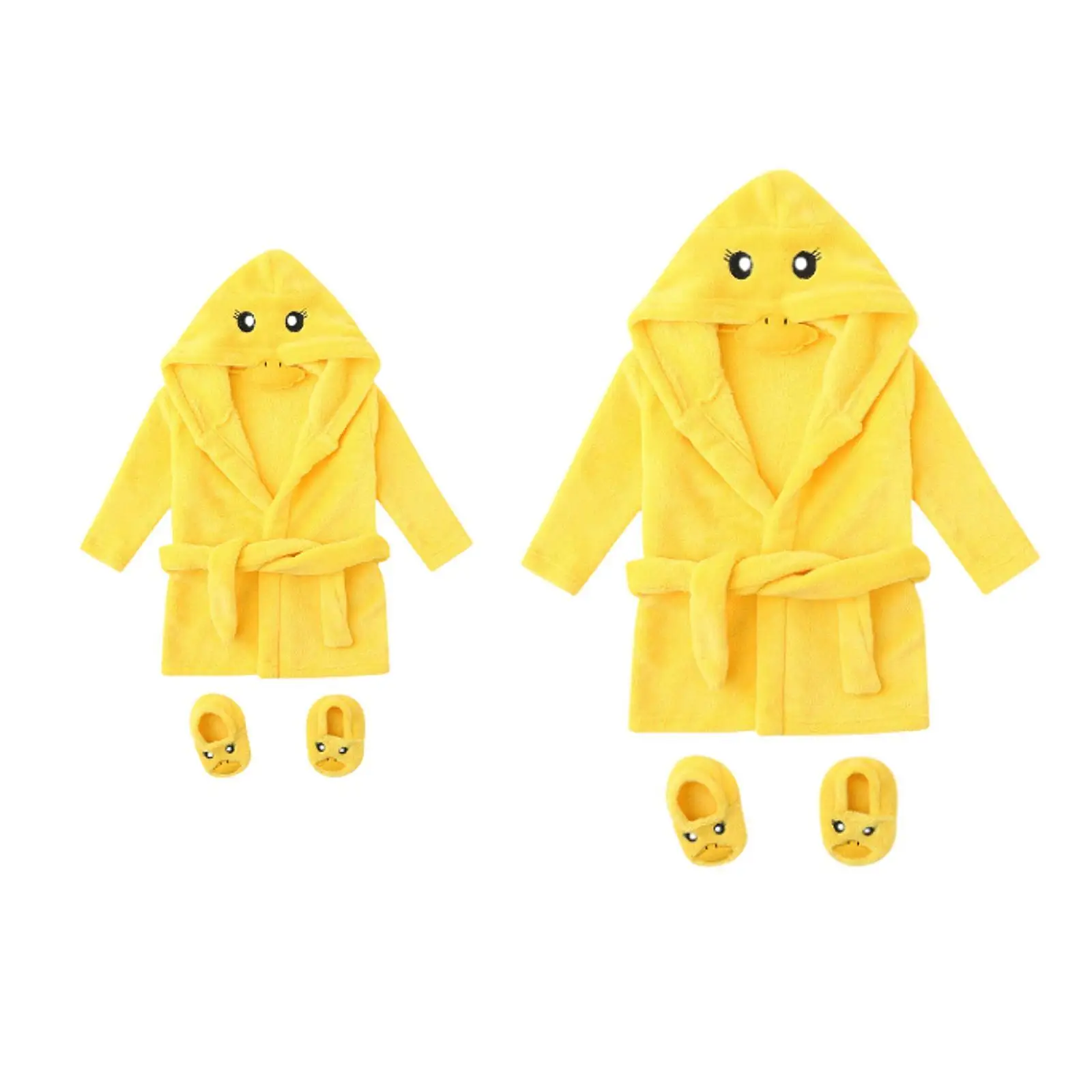 Roupão de banho com capuz e sapatos, poncho respirável, toalha, cobertor, roupas, amarelo, desenho animado, roupão para banho, bebê, piscina, praia, recém-nascido