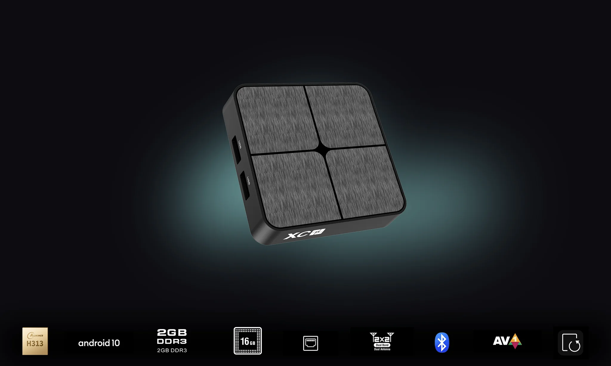 Xtream Codes XC1 Allwinner H313 2G+16G HD Android 10 TV Box Dual WIFI Media Player