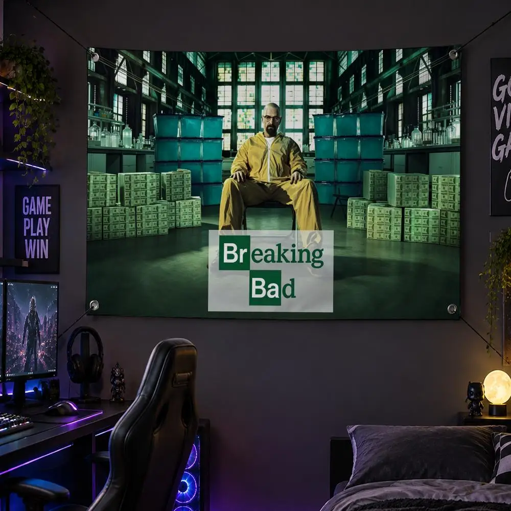 Series B-Breaking Bad Flags Banner Decor for Bedroom,Garden,Party,Club,Gaming Room,Garage Fan Gift