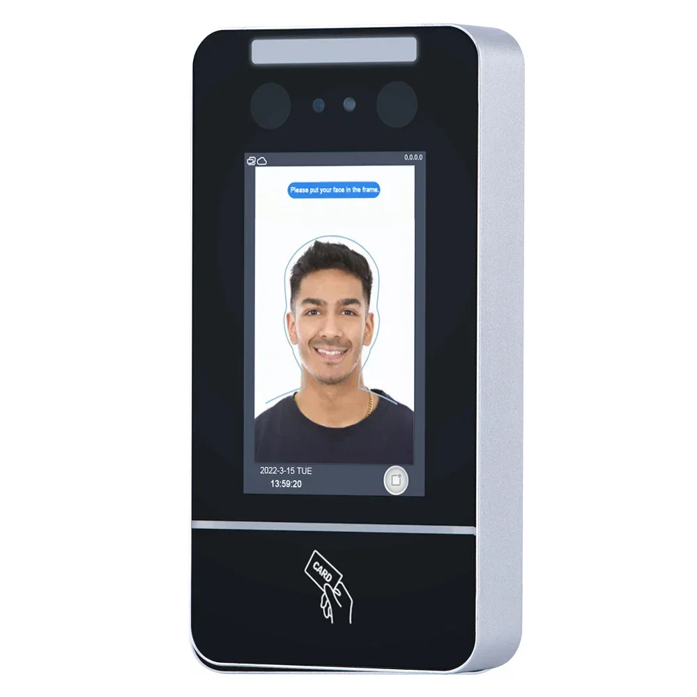 facial recognition face time attendance and access control with touch screen and software management