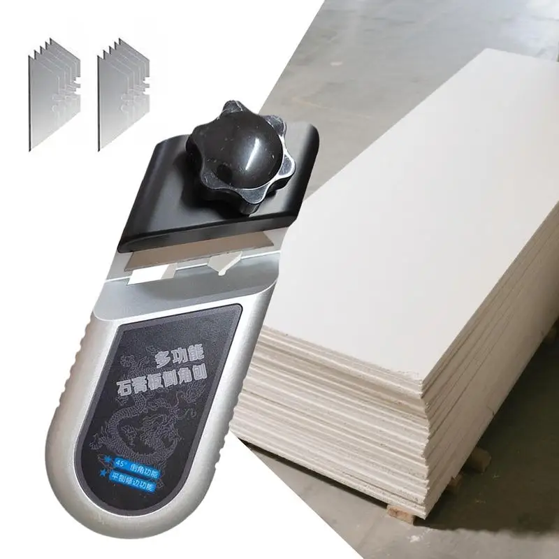 Plasterboard Chamfering Planer 45/90 องศา Drywall ตัดเครื่องมือ 10 เครื่องตัด Precision-Ground ที่มีประสิทธิภาพมุมกบสําหรับ