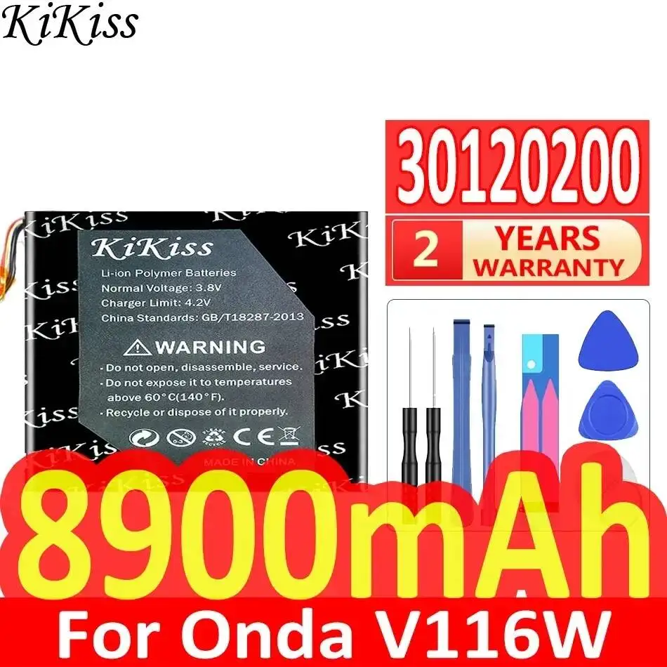 8900mAh For Onda V116W Durable 30120200 Laptop Battery