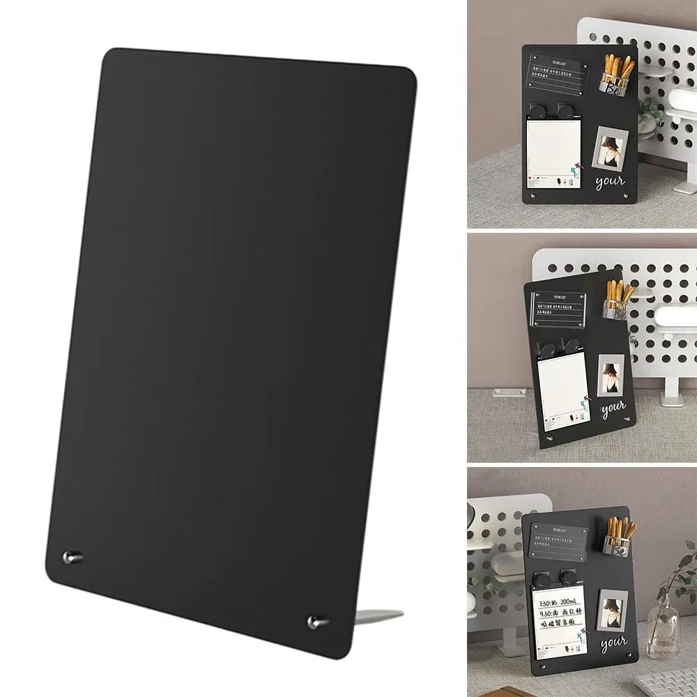 Simple Metal Plate Magnetic Sticker Board Magnetic Clip Movable Desktop Memorandum Message Reminder Board Office