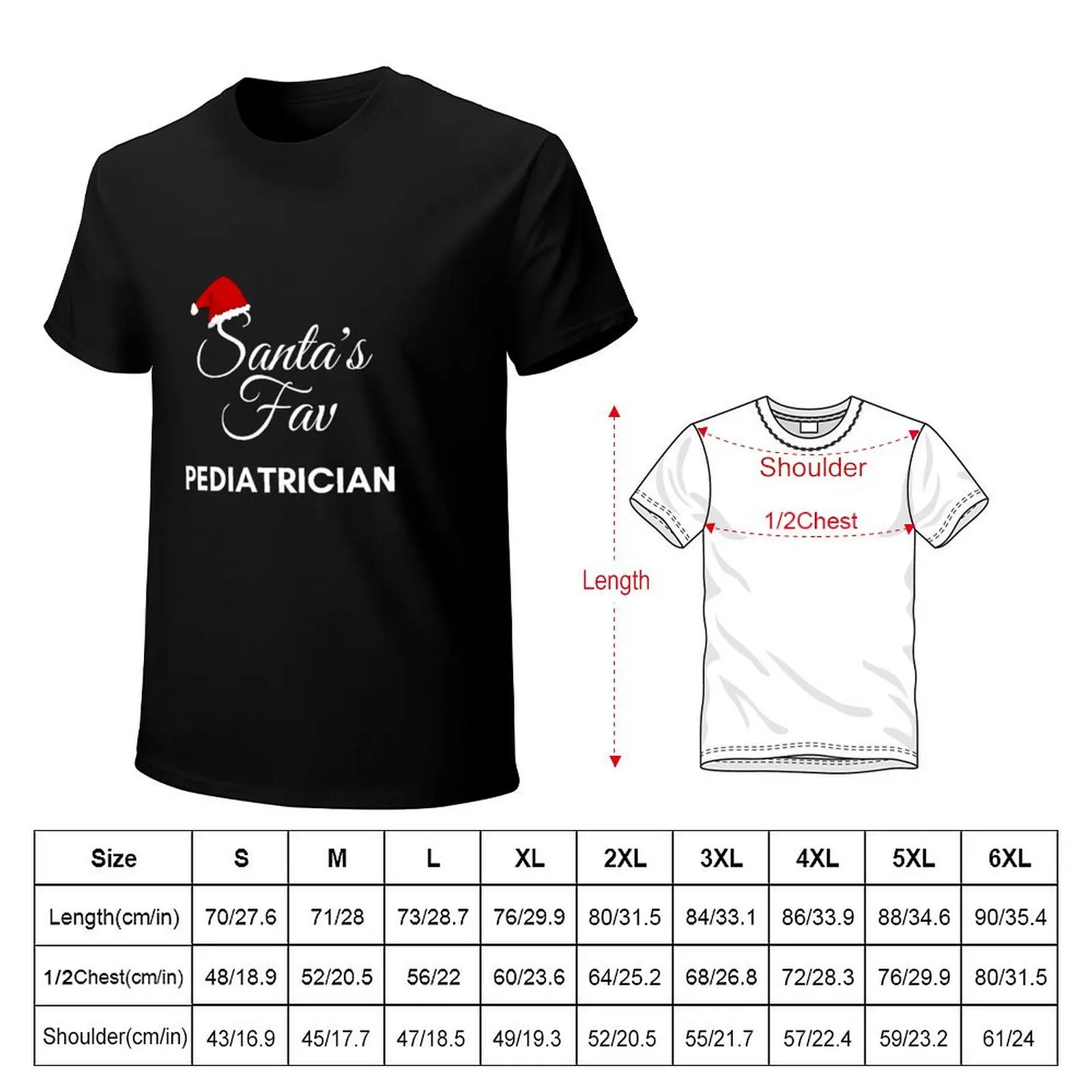 Santa's Fav Pediatrician T-Shirt korean fashion graphics heavyweights t shirts for men