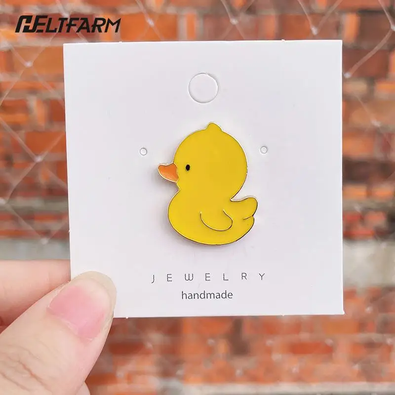 Cute Cartoon Brooch Animal Sprouting Duckling Badge Student Pencil Bag Personalized Bag Pin Clothes Accessories