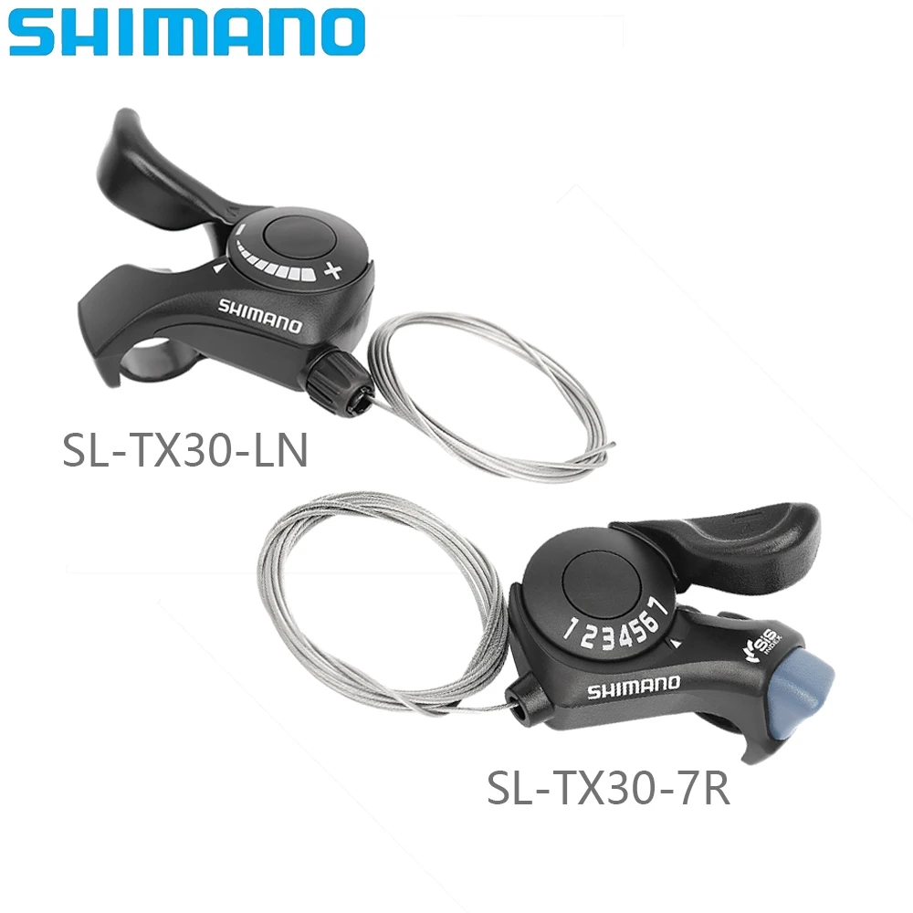 SHIMANO TX30 3x7 Speed TX30-7R Right Shift Lever SL-TX30-LN Left Shift Lever For MTB Mountain Bicycle Original Shimano Parts