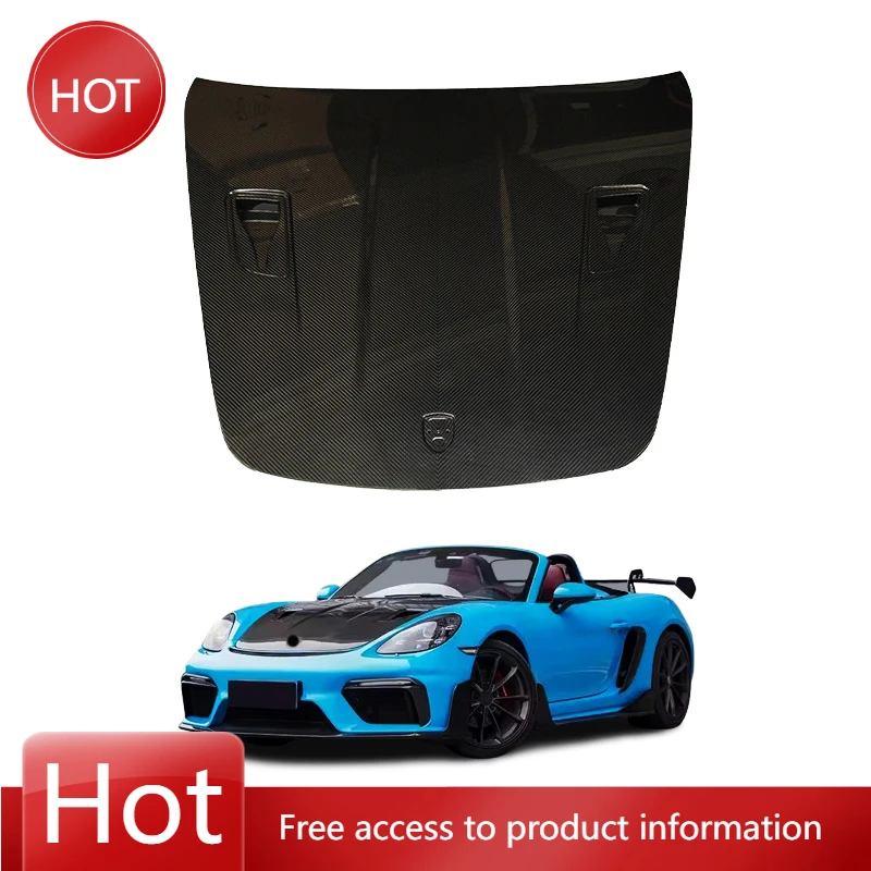 

Для PAG 2012-2013 981/982 Модификация автомобиля 718 Капот из углеродного волокна Bodykit Автомобиль 718 Капот