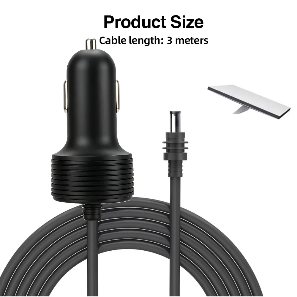For Starlink Mini Power Adapter 12V-24V to 30V 2A Step Up Converter Waterproof Vehicle Charging Cable with Digital Voltmeter