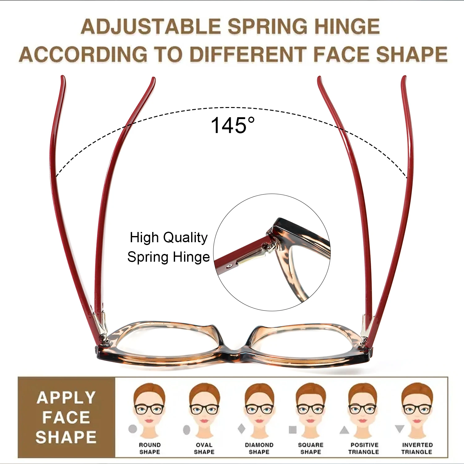 Vintage-Cat-Eye-Lesebrille für Damen und Herren – modische Brillen für den täglichen Gebrauch, langlebige Lesebrillen, +1,0 bis +4,0 – Detail 3