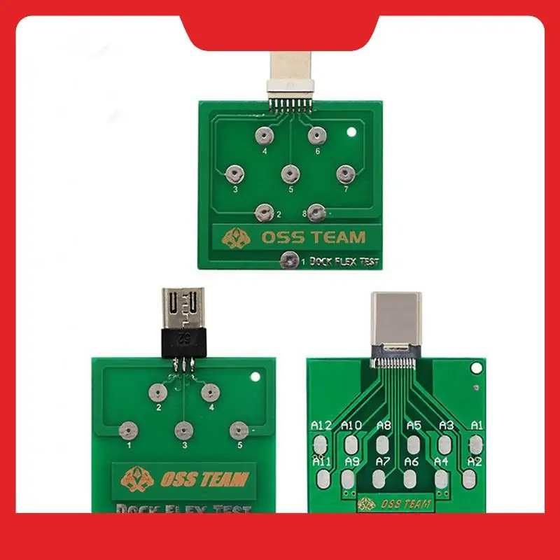 

A32HOT-3 шт., гибкая тестовая плата Micro-USB для Iphone 13 12 11, Android-телефона U2, зарядная док-станция для аккумулятора, инструмент для тестирования гибких устройств
