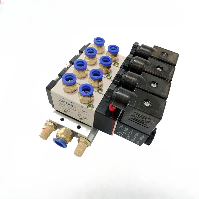 Solenoid valve group 4V210-08B boutique SMC VF3130 solenoid valve double force cylinder