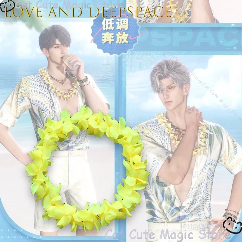 

Летняя пляжная карта Love And Deepspace Xavier Zayne, реквизит для косплея, аниме, купальный костюм для ролевых игр, аксессуар для вечеринки, костюм на Хэллоуин, Cos